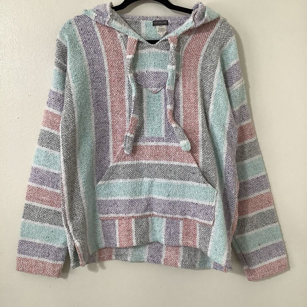 Earthbound Bohemian Boho Hippie Festival Outdoorsy Cabincore‎ Pastel Hoodie S